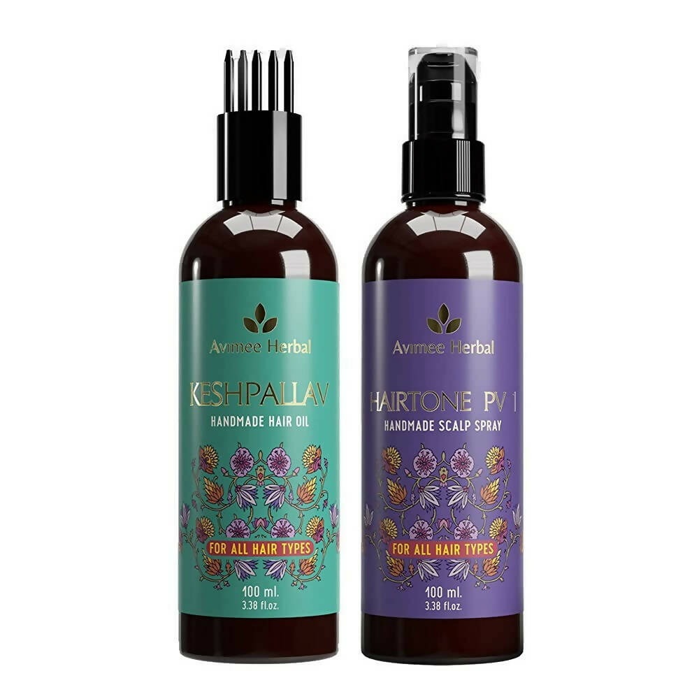 Avimee Herbal Keshpallav Hair Oil & Hairtone PV 1 Scalp Spray Combo - Buy in USA AUSTRALIA CANADA