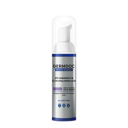 Dermdoc 1% Ceramides * & 0.1% Hyaluronic Acid Gentle Foaming Face Wash - usa canada australia