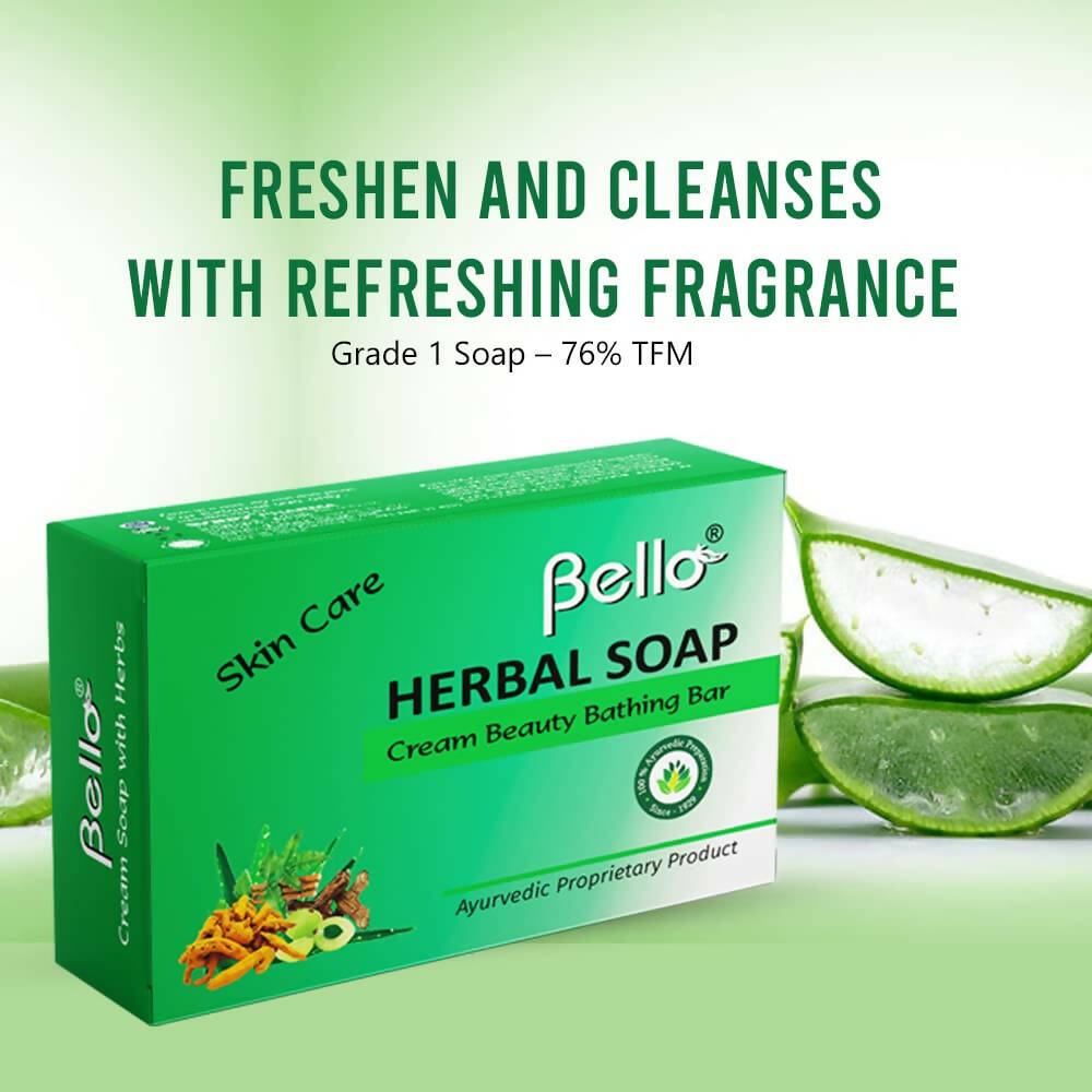 Bello Herbals Soap | Cream Beauty Bathing Bar