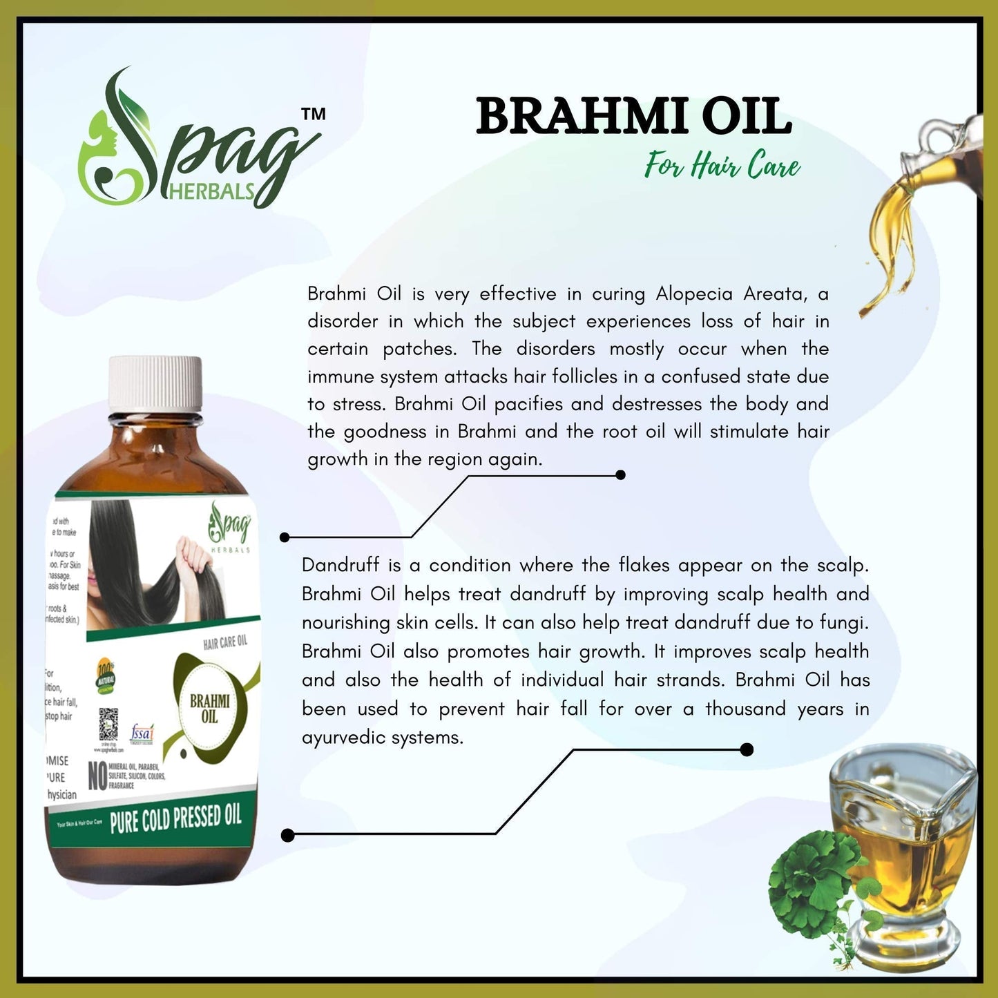 Spag Herbals Brahmi Oil For Hair Care