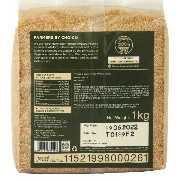 Two Brothers Organic Farms Amaranth Millets
