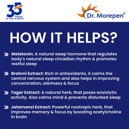 Dr. Morepen Sleep Tabs Melatonin 5mg Sleeping Tablets