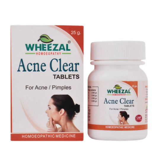 Wheezal Homeopathy Acne Clear Tablets - usa canada australia