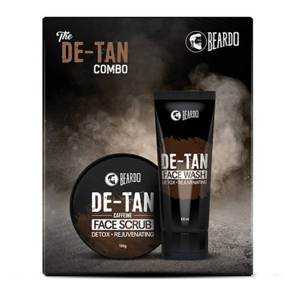 Beardo De-Tan Face Wash And De-Tan Face Scrub Combo Gift Box - BUDNE