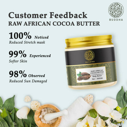 Buddha Natural Cocoa Butter Unrefined - o Help protect the skin, moisturized & hydrated Skin