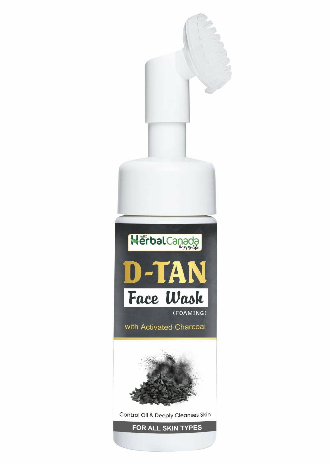 Herbal Canada D-Tan Foam Face Wash with Built in Face Brush