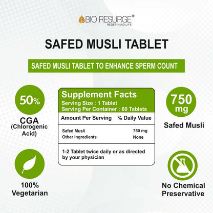 Bio Resurge Life Safed Musli Tablets