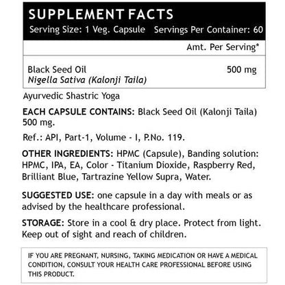 Inlife Black Seed (Kalonji) Oil Capsules