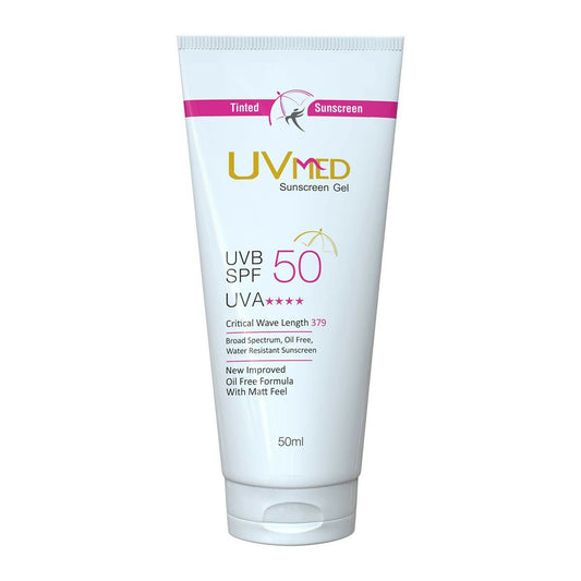 Uvmed Tinted Sunscreen Gel With SPF 50 - BUDNE