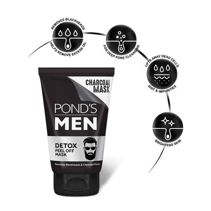 Ponds Men Charcoal Blackhead Removal Detox Peel Off Mask