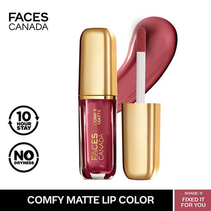 Faces Canada Comfy Matte Liquid Lipstick-Fixed It For You 11