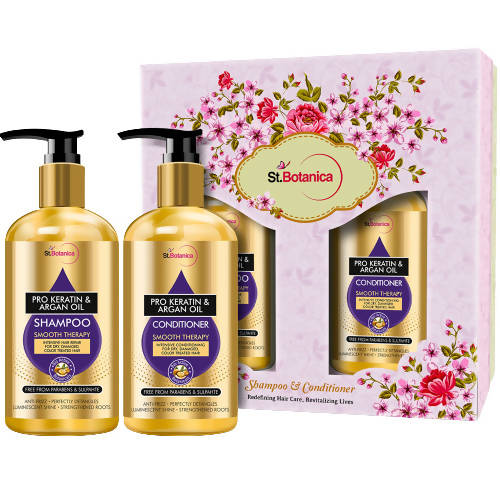 St.Botanica Pro Keratin & Argan Oil Shampoo And Conditioner Kit