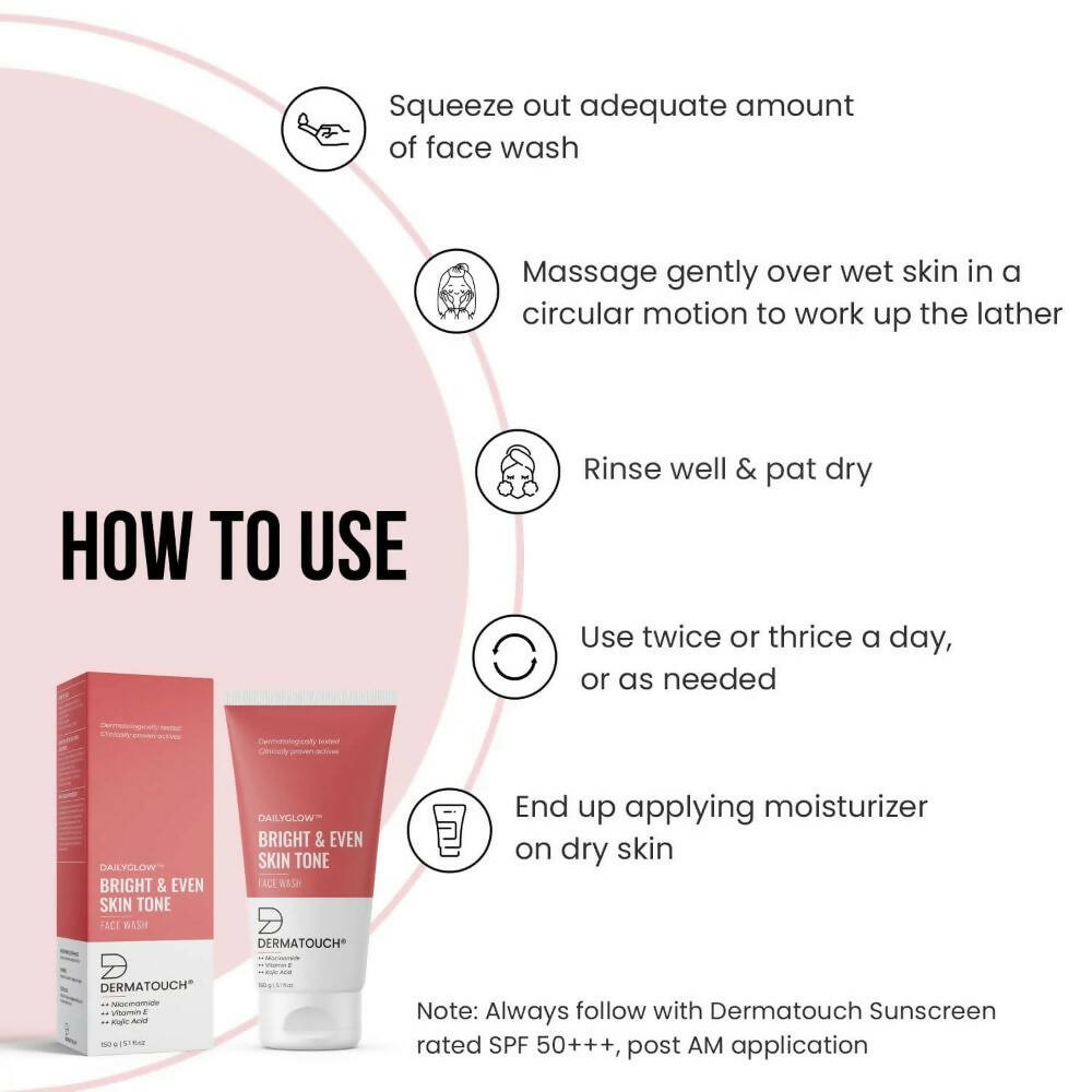 Dermatouch Dailyglow Bright & Even Skin Tone Face Wash