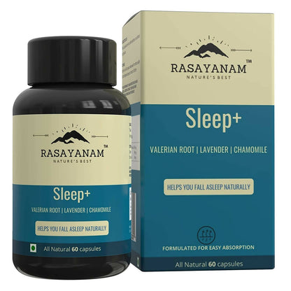 Rasayanam Sleep+ Capsules with Valerian Root, Lavender, Chamomile - BUDEN