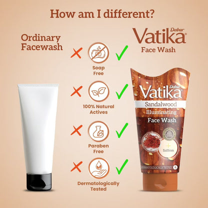 Dabur Vatika Sandalwood Face Wash