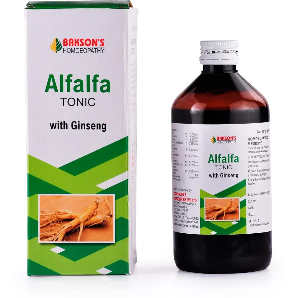 Wheezal Homeopathy Alfalfa Tonic With Ginseng - BUDEN