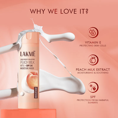 Lakme Peach Milk Moisturiser SPF 24 PA++ Sunscreen Lotion
