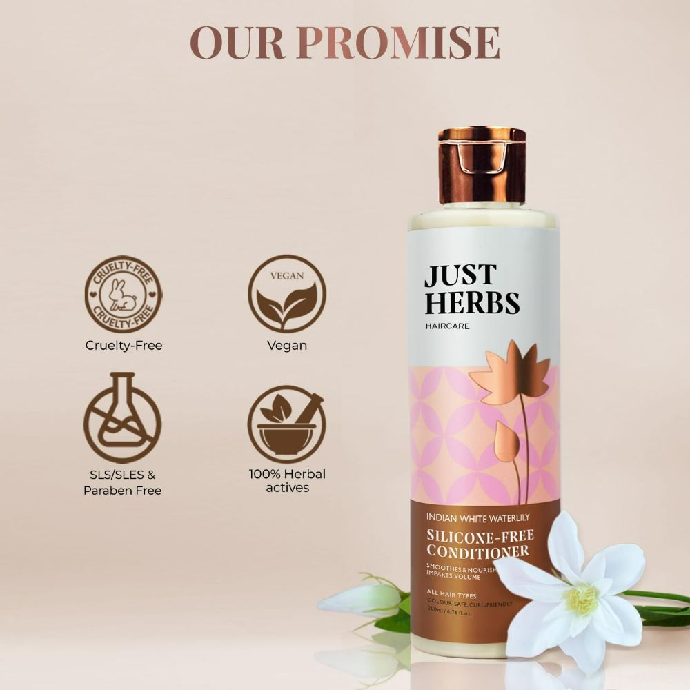 Just Herbs Kumuda Indian White Waterlily Hair Conditioner