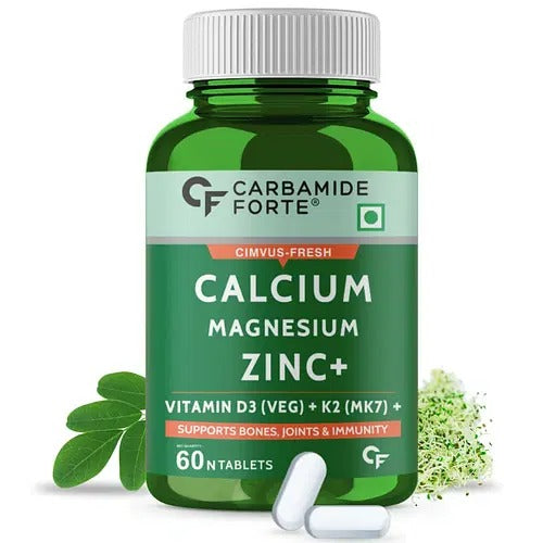 Carbamide Forte Calcium + Magnesium + Zinc + Vitamin D, K2, & B12 Tablets