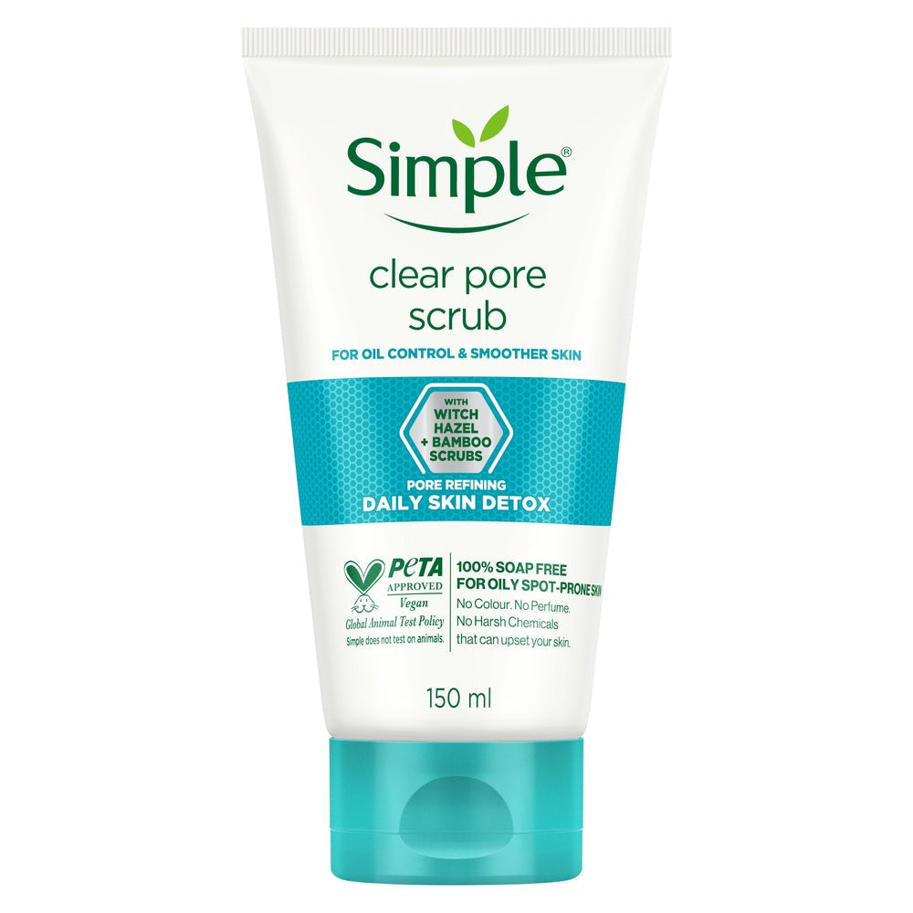 Simple Daily Skin Detox Clear Pore Facial Scrub - BUDEN