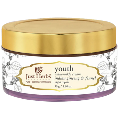 Just Herbs Youth Antiwrinkle Indian Ginseng & Fennel Night Repair Cream