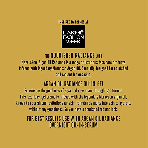 Lakme Absolute Argan Oil Radiance Oil-In-Gel