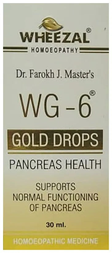 Wheezal Homeopathy WG-6 Gold Drops