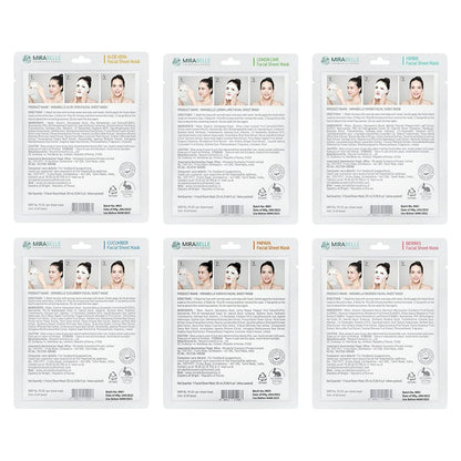 Mirabelle Korea Fairness Facial Sheet Mask Combo