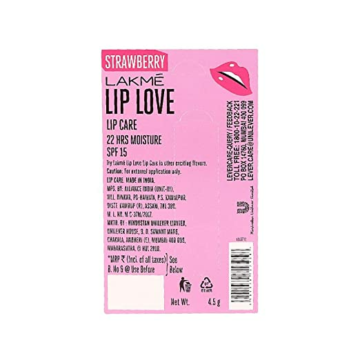 Lakme Lip Love Chapstick - Strawberry