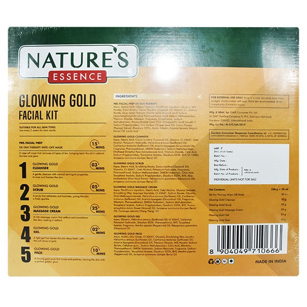 Nature's Essence Glowing Gold Facial Kit