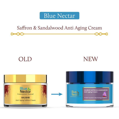 Blue Nectar Shubhr Anti Aging Saffron & Sandalwood Cream for Women