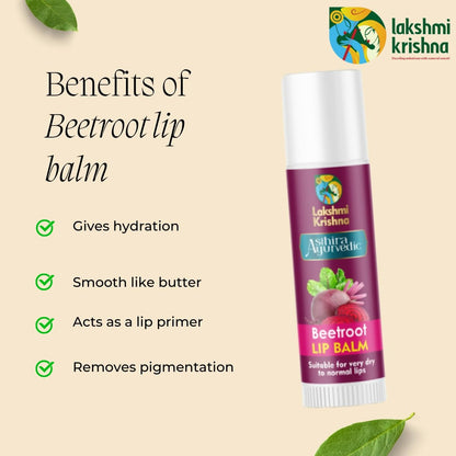 Lakshmi Krishna Naturals Beetroot Lip Balm