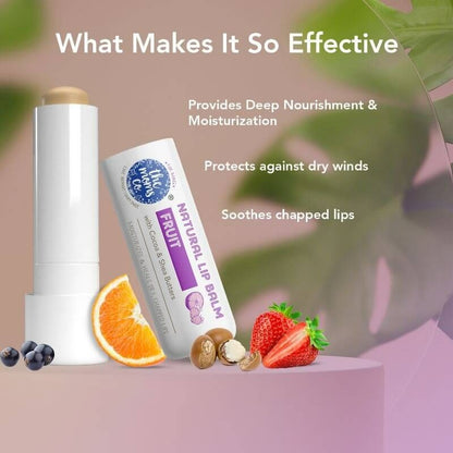 The Moms Co Natural Fruit Lip Balm