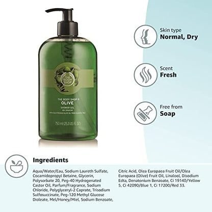 The Body Shop Olive Bath Shower Gel