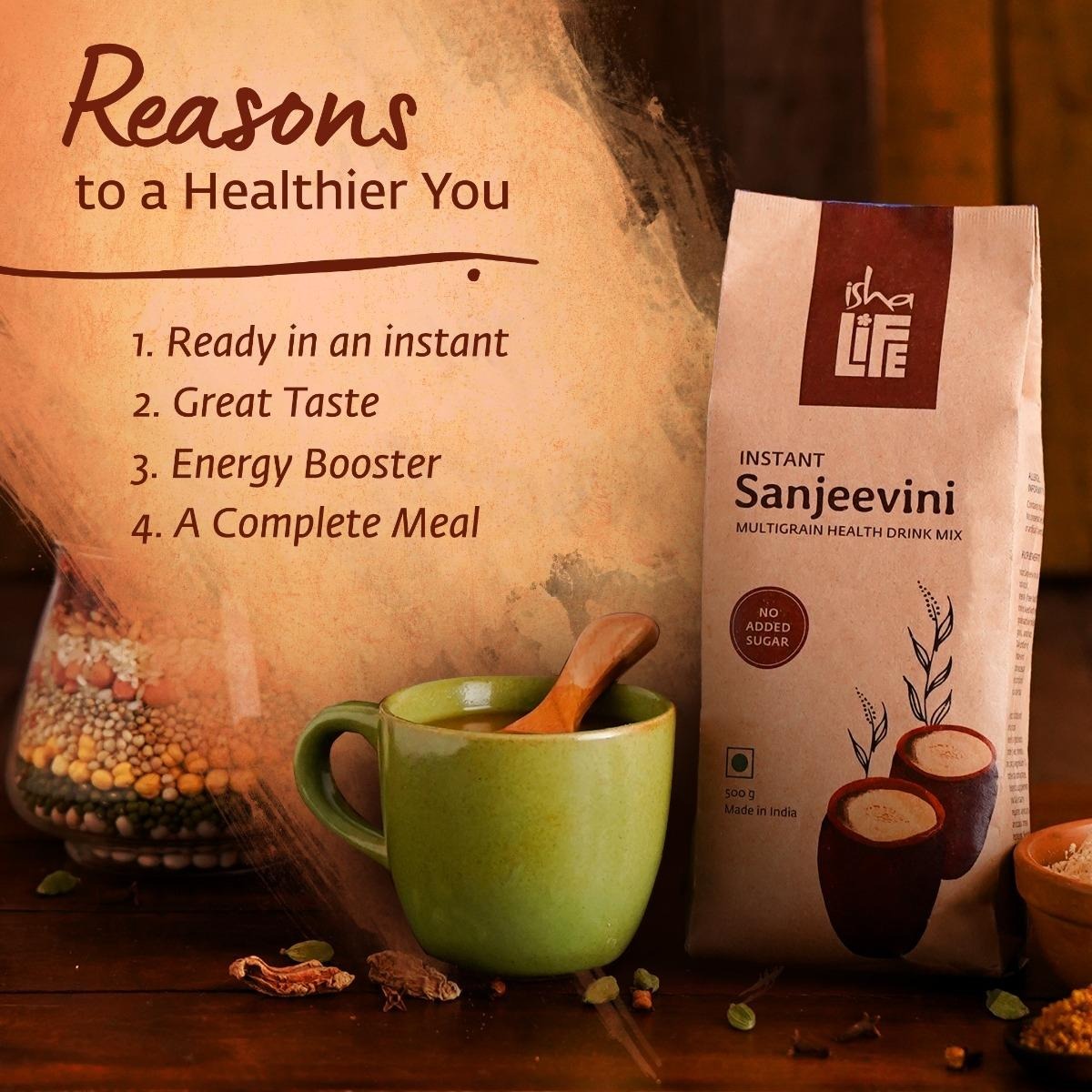 Isha Life Instant Sanjeevini Multigrain Health Drink