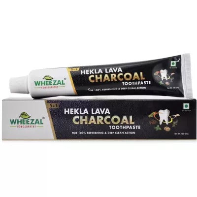 Wheezal Hekla Lava Charcoal Toothpaste - BUDEN