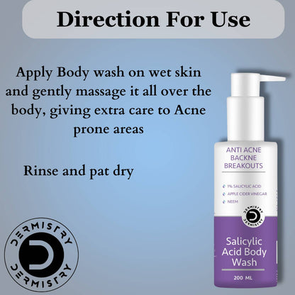 Dermistry Salicylic Acid Body Wash & Face Serum