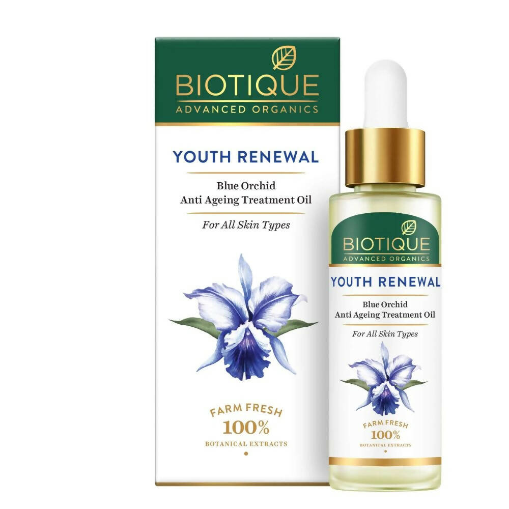 Biotique Youth Renewal Blue Orchid Anti-Ageing Treatment Oil - BUDNE
