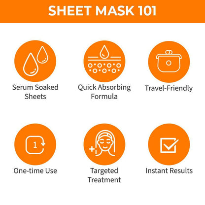 Nykaa Skin Secrets Indian Rituals Sandalwood + Orange Peel Sheet Mask For Glowing & Calm Skin