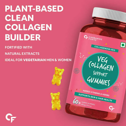 Carbamide Forte Veg Collagen Support Gummies - Mango Flavor