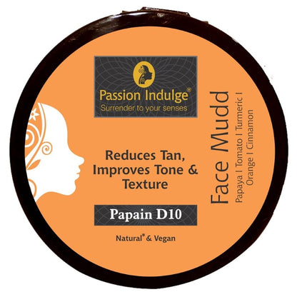 Passion Indulge Papain D10 Face Mudd Pack For Tan Removal