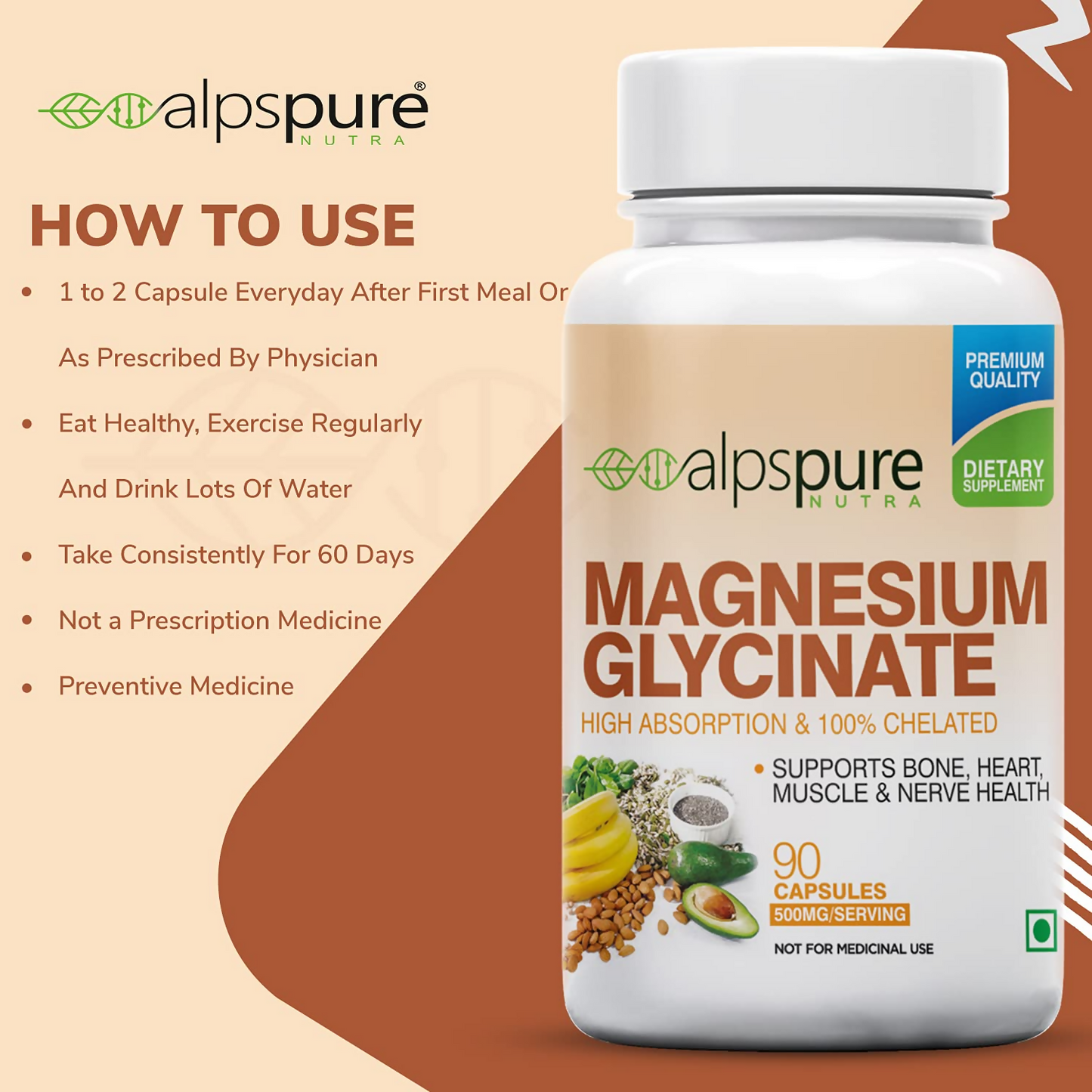 Alpspure Nutra Magnesium Glycinate Capsules