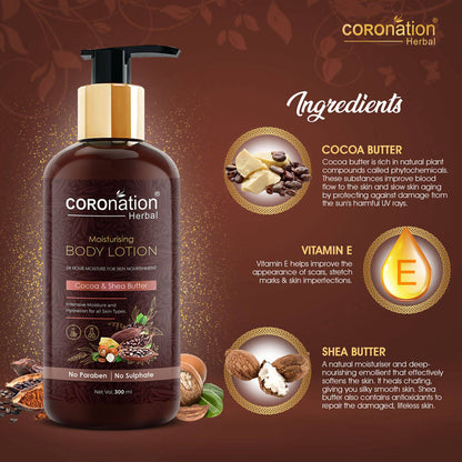 Coronation Herbal Cocoa and Shea Butter Body Lotion