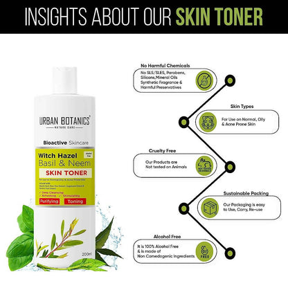 Urban Botanics Alcohol Free Skin Toner for Face