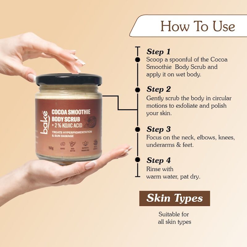 Bake 2% Kojic Acid Cocoa Smoothie Body Scrub