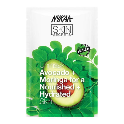 Nykaa Skin Secrets Exotic Indulgence Avocado + Moringa Sheet Mask For Nourished & Hydrated Skin