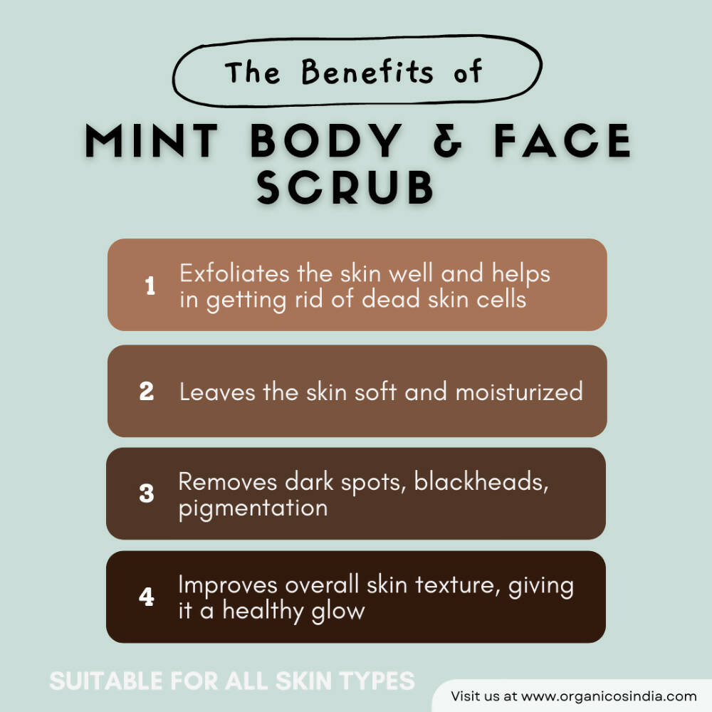 Organicos Mint Face & Body Scrub