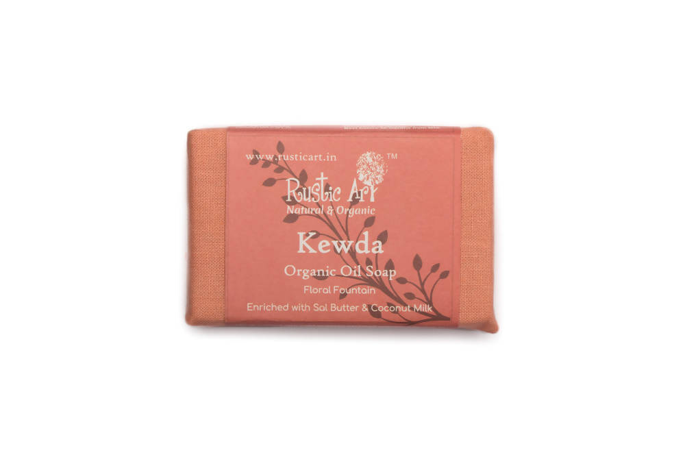 Rustic Art Kewda Organic Oil Soap