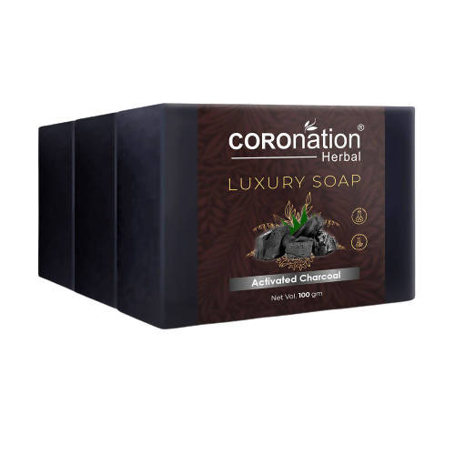 Coronation Herbal Activated Charcoal Luxury Soap - usa canada australia