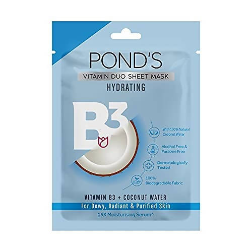 Ponds Hydrating Sheet Mask With Natural Coconut Water And Vitamin B3